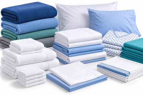 organized hospital linen collection