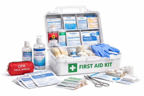 first aid kit and extras