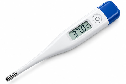 Digital Thermometer Modern Design with a large LCD displayTemp. Range 32'C - 42'CHigh Accuracy of +/- 0.1'C