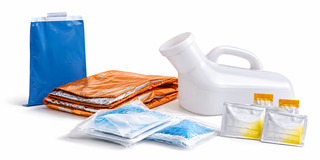 emergency medical supplies still life